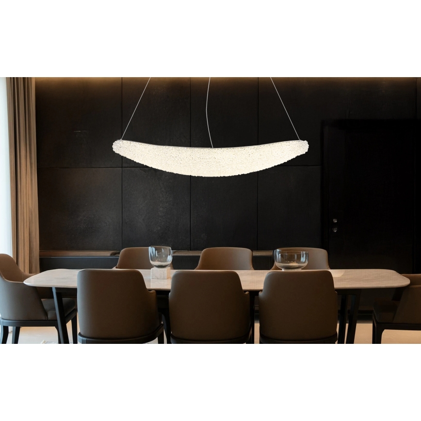 Globo - Dimmable LED Cable Pendant Light LED/40W/230V 2700-6000K Polished Chrome + Remote Control