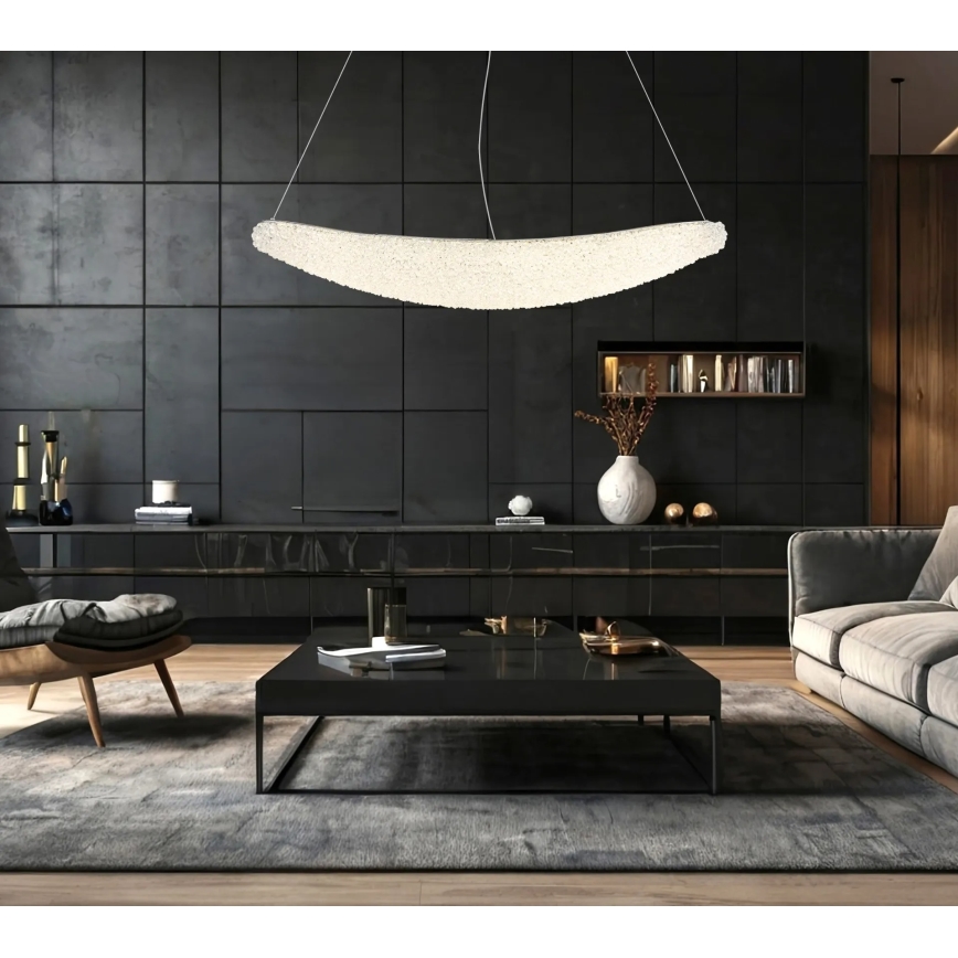 Globo - Dimmable LED Cable Pendant Light LED/40W/230V 2700-6000K Polished Chrome + Remote Control