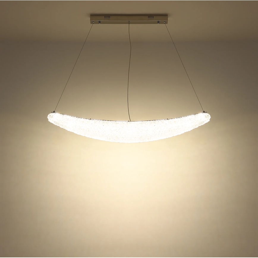 Globo - Dimmable LED Cable Pendant Light LED/40W/230V 2700-6000K Polished Chrome + Remote Control