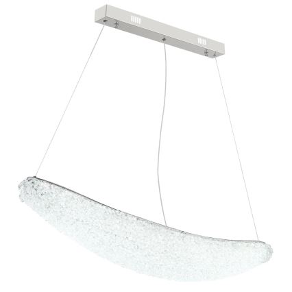 Globo - Dimmable LED Cable Pendant Light LED/40W/230V 2700-6000K Polished Chrome + Remote Control