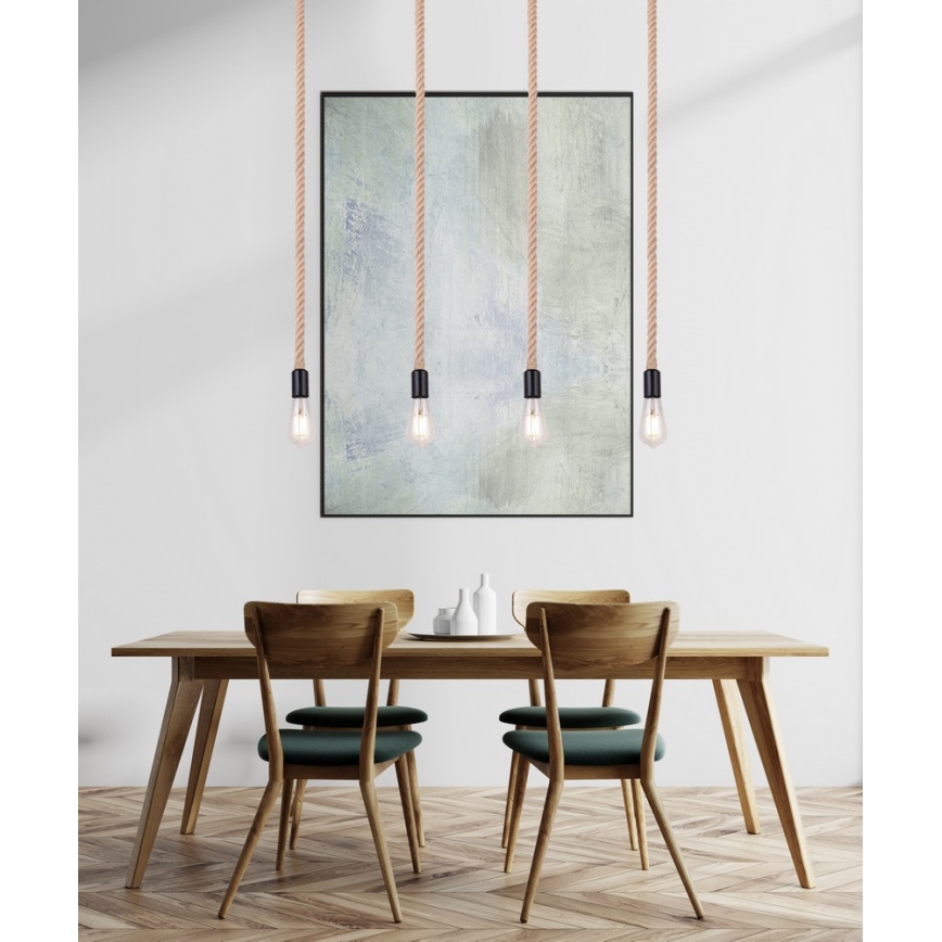 Globo - Chandelier on a string 4xE27/60W/230V