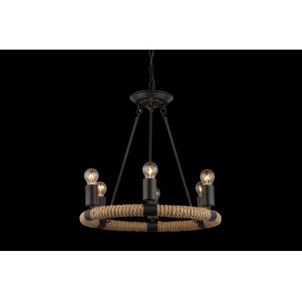 Globo - Chandelier on a chain 6xE27/40W/230V