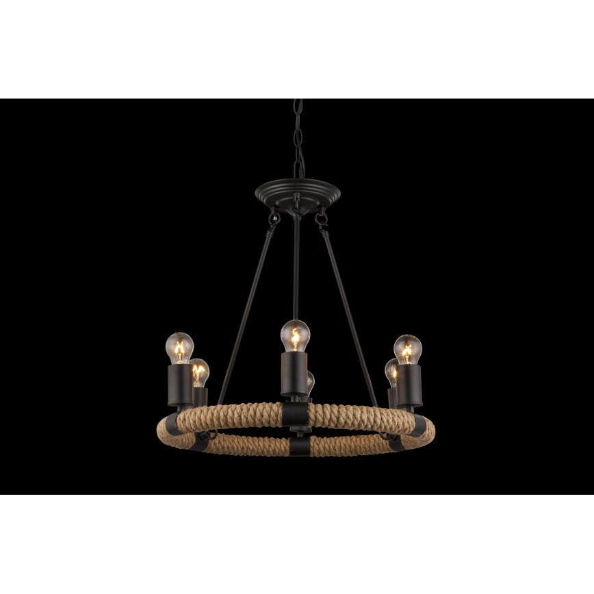 Globo - Chandelier on a chain 6xE27/40W/230V