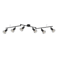 Globo - 6x E14/40W/230V Spotlight, Black