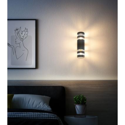 Globo - Wall light 2xE27/10W/230V black