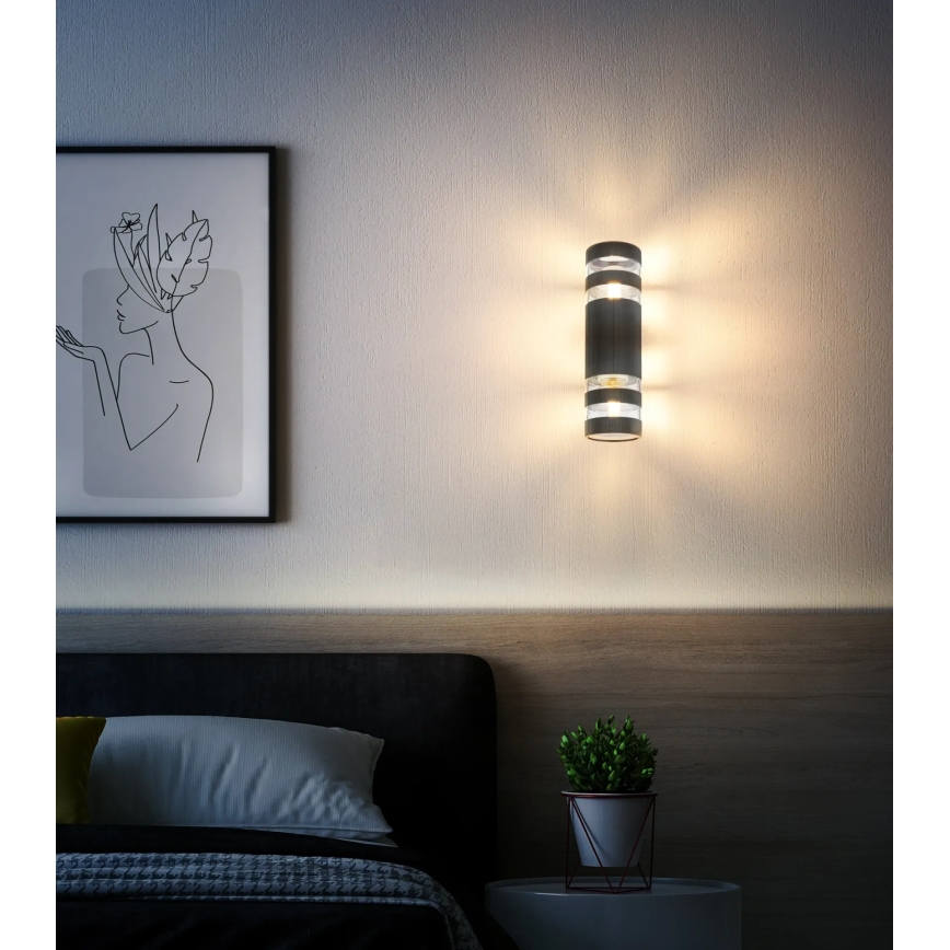 Globo - Wall light 2xE27/10W/230V black