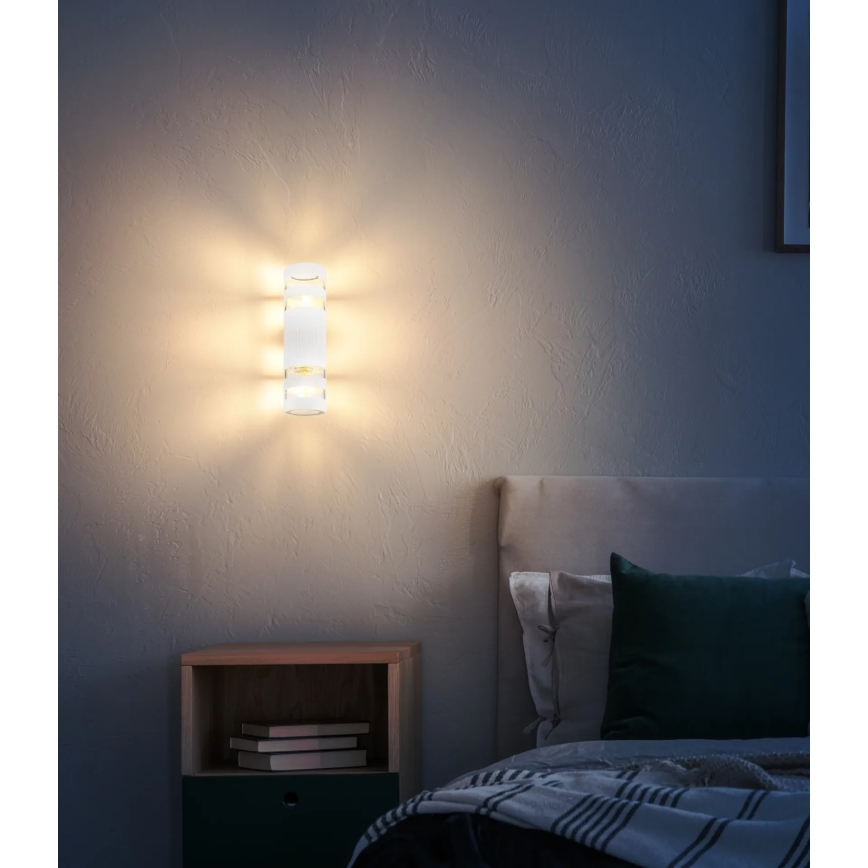 Globo - Wall Light 2x E27/10W/230V White