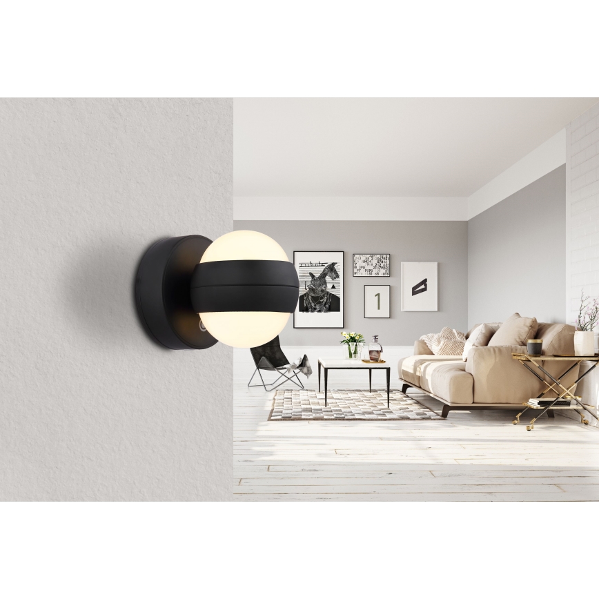 Globo - LED Dimmable rechargeable touch wall light LED/1,4W/5V 1800 mAh black