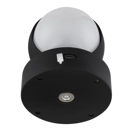 Globo - LED Dimmable rechargeable touch wall light LED/1,4W/5V 1800 mAh black