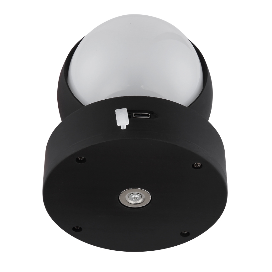 Globo - LED Dimmable rechargeable touch wall light LED/1,4W/5V 1800 mAh black