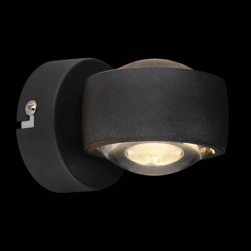 Globo - LED Wall Light, 7W, 230V, 3000K, Black