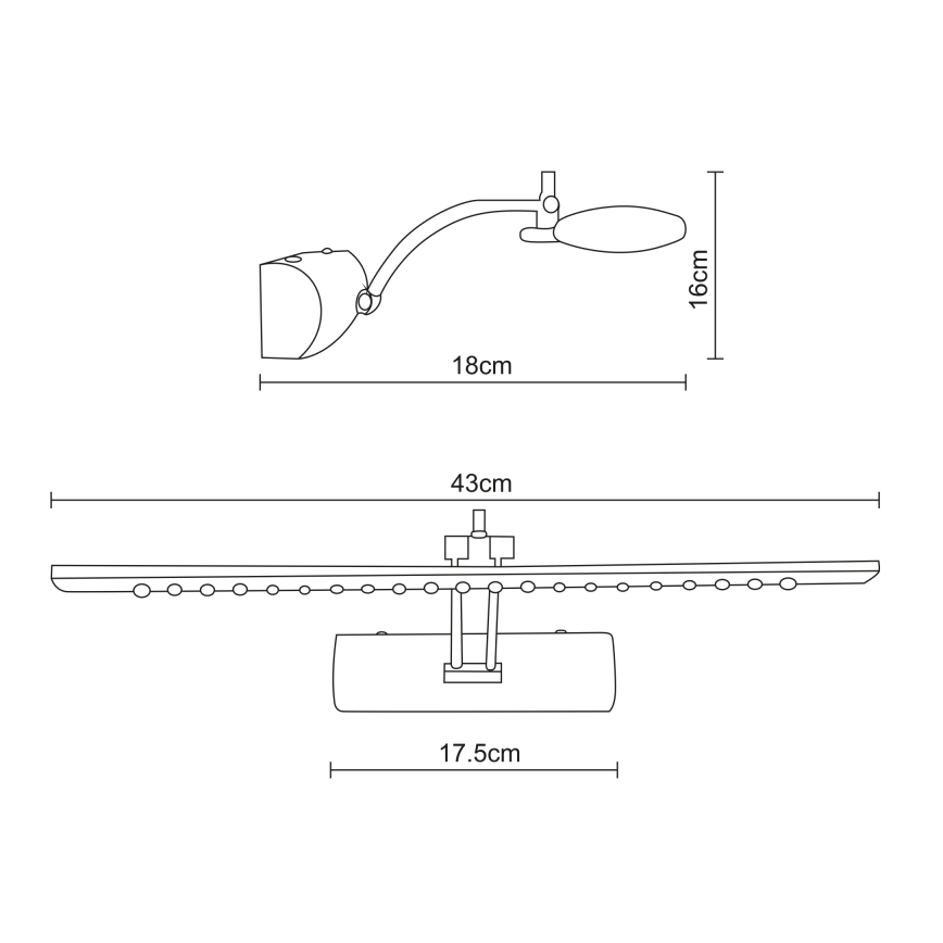 Globo - LED Picture light LED/3W/230V