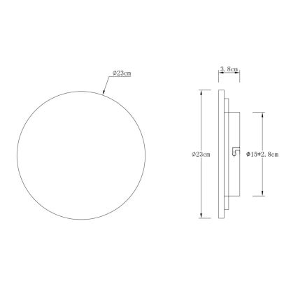 Globo - LED Wall Light LED/12W/230V 3000K