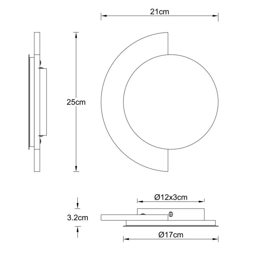 Globo - LED Wall Light LED/12W/230V 3000K