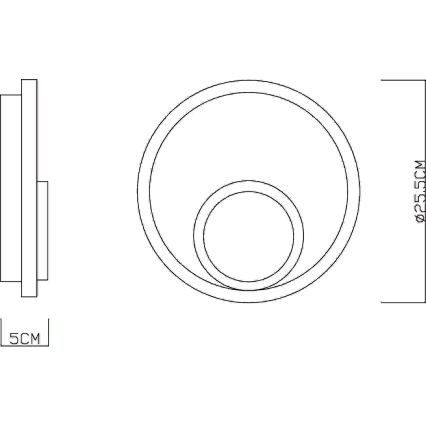 Globo - LED Wall Light LED/16W/230V 3000K
