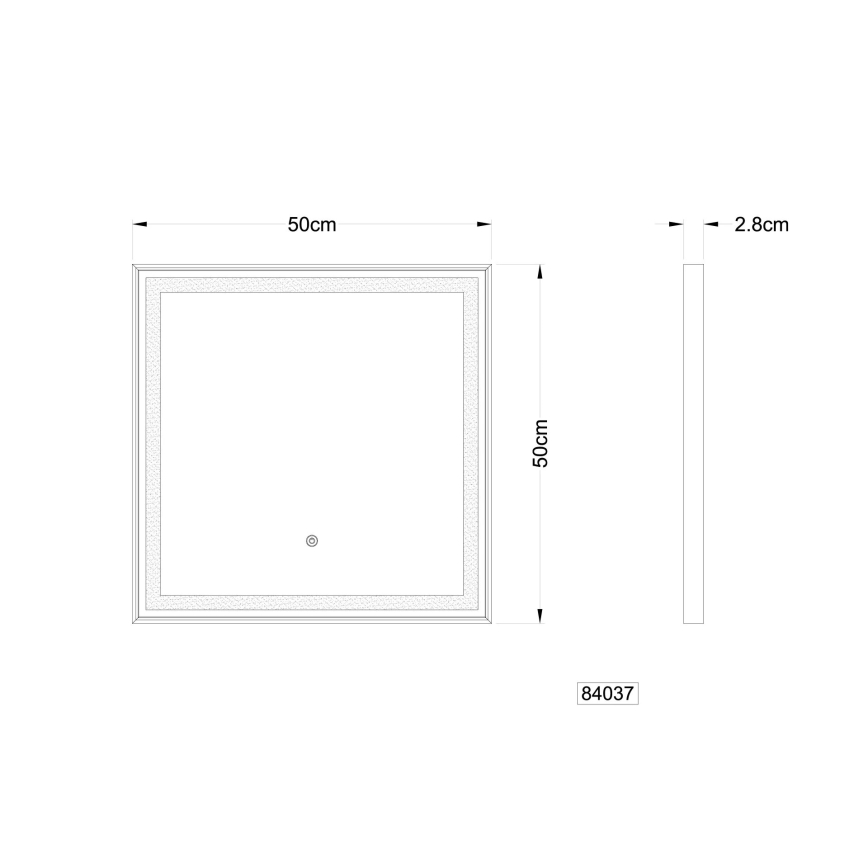 Globo - LED Dimmable wall mirror with a backlight LED/10W/230V 2700/4000/6500K 50x50 cm