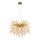 Globo - 8xE14/40W/230V Cable Pendant Chandelier, Gold