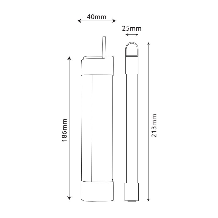 Globo - LED Rechargeable under kitchen cabinet light 3in1 LED/2W/5V 3000/4000/7000K 800 mAh