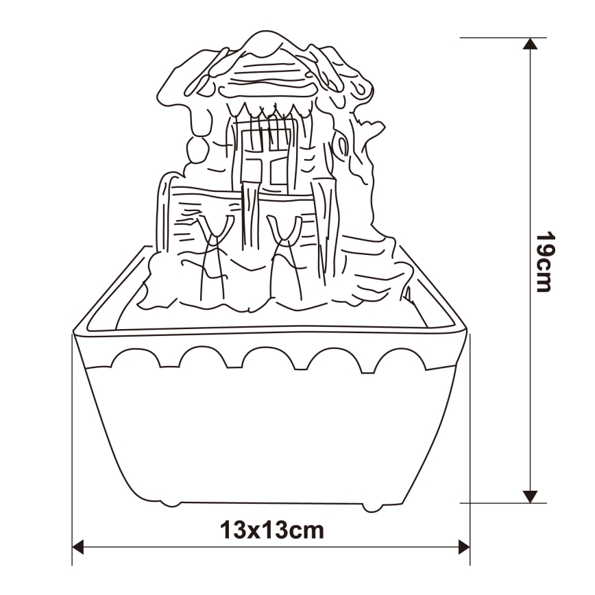 Globo - LED RGB Decorative fountain LED/0,13W/230V