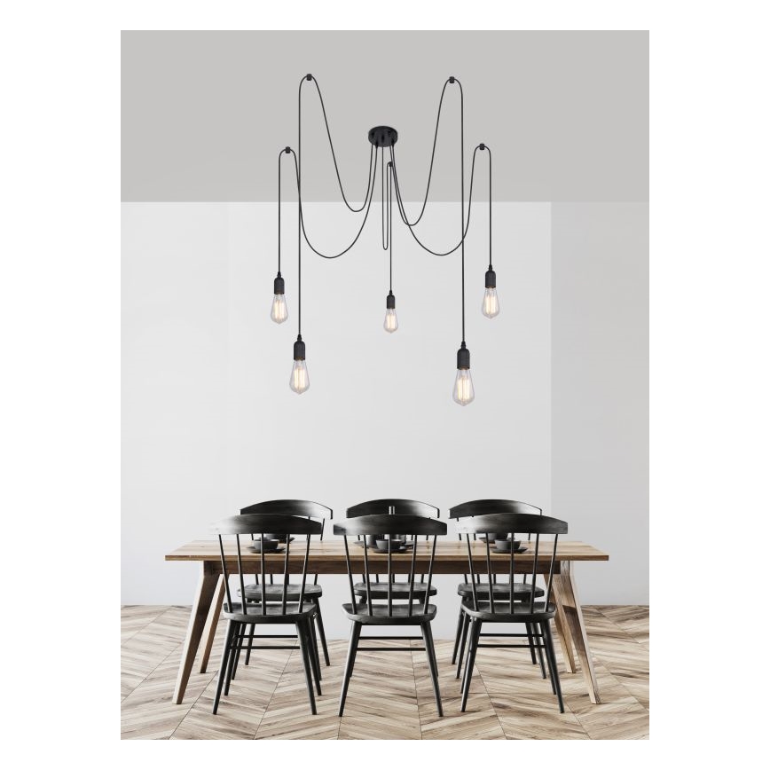 Globo - Pendant lighting 5xE27/60W/230V