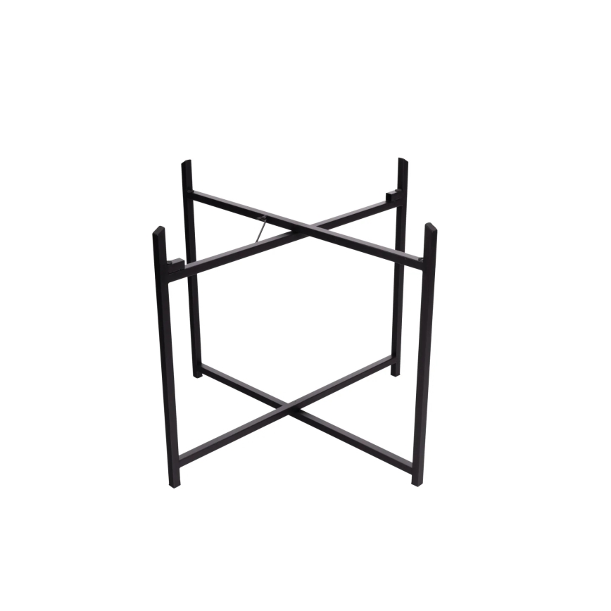 Globo - Coffee table with clock Ø 71.5 cm, black