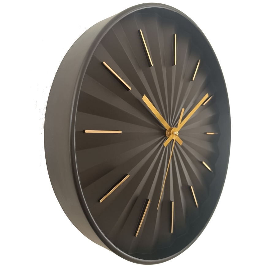 Globo - Wall Clock Ø 30.5 cm, 1×AA, Black