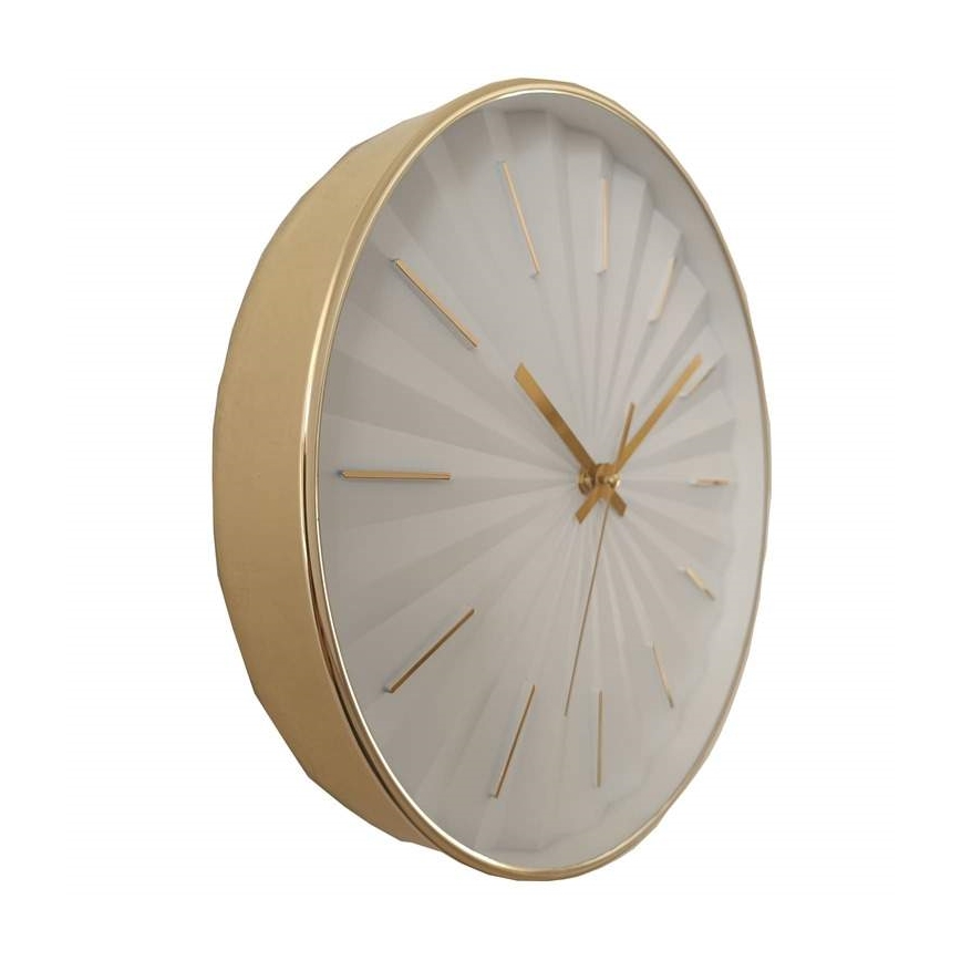 Globo - Wall Clock Ø 30.5 cm, 1x AA, White