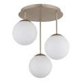Globo - Brass flush-mount chandelier 3xE14/25W/230V