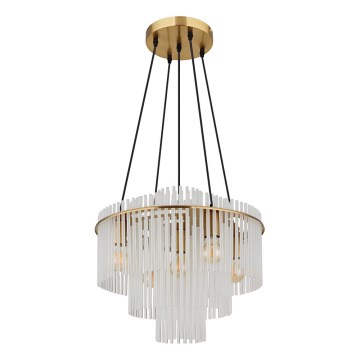 Globo - Cable Chandelier 5xE27/60W/230V, Gold