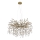 Globo - Cable-hung chandelier 10xE14/40W/230V, gold finish