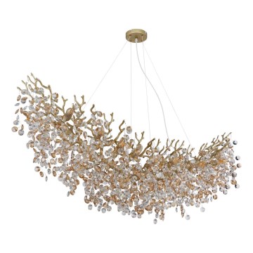 Globo - Cable-hung chandelier 16xE14/40W/230V gold