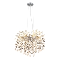 Globo - Cable-Hung Chandelier 8xE14/40W/230V, Silver