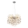 Globo - Cable-Hung Chandelier 8xE14/40W/230V, Silver