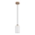 Globo - Cable-hung pendant 1xE27/60W/230V Oak/White