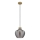 Globo - Cable-hung pendant 1xE27/60W/230V Ø 22 cm smoked