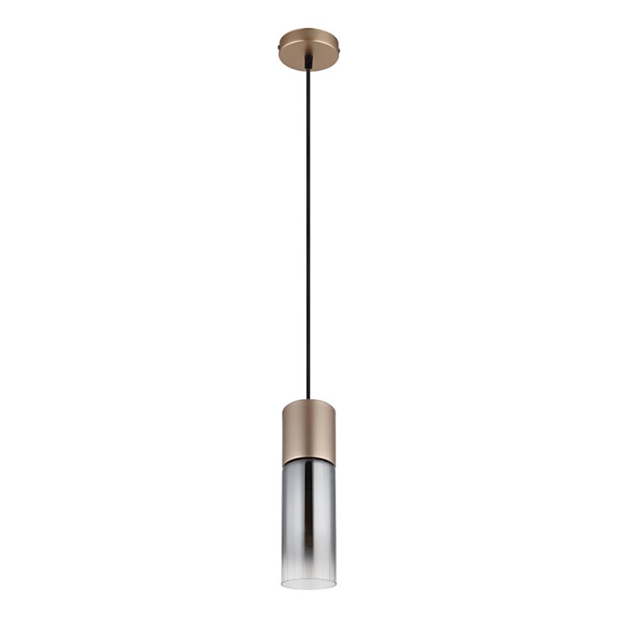 Globo - Cable-hung pendant lamp 1xE27/25W/230V bronze Ø 10,5 cm