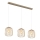Globo - Cable-hung pendant lamp 3xE27/40W/230V beige/white
