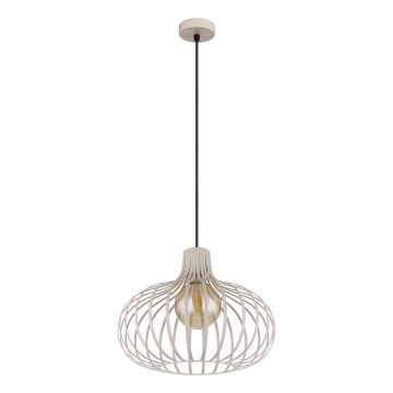 Globo - Cable-hung pendant light 1xE27/40W/230V beige