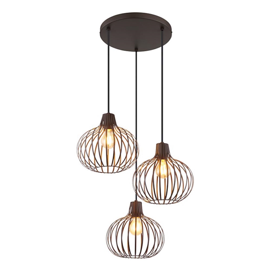 Globo - Cable-hung pendant light 3xE27/40W/230V