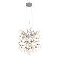 Globo - Cable-hung pendant light 4xE14/40W/230V silver