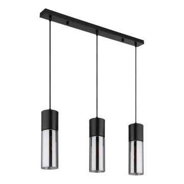 Globo - Cable pendant lamp 3xE27/25W/230V, Black