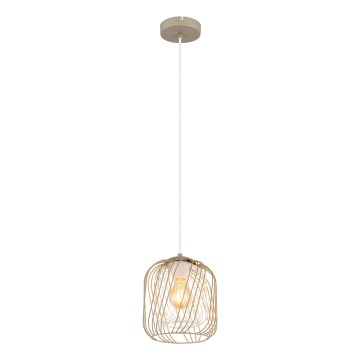 Globo - Cable pendant light 1xE27/40W/230V Ø 18 cm beige/white