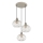 Globo - Cable Pendant Light 3x E27/40W/230V, Beige