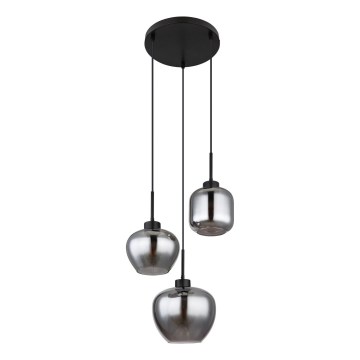 Globo - Cable pendant light 3xE27/40W/230V black