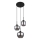Globo - Cable pendant light 3xE27/40W/230V black