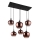 Globo - Cable pendant light 6xE27/40W/230V copper
