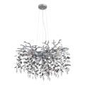 Globo - Cable-suspended chandelier 10xE14/40W/230V silver