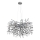 Globo - Cable-suspended chandelier 10xE14/40W/230V silver
