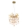 Globo - Cable-suspended chandelier 4xE14/40W/230V gold