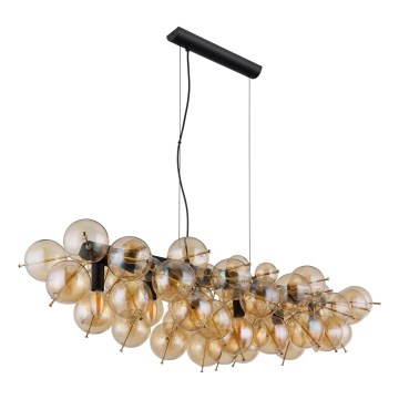 Globo - Cable-suspended chandelier 6xE14/25W/230V gold
